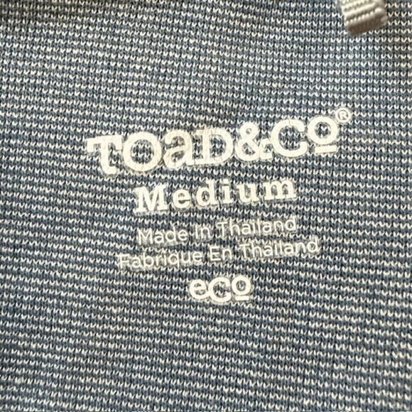 Toad & Co Women's Flexcel Cap Sleeve Shirt Dress Blue Size Medium - Picture 3 of 10